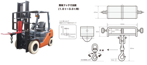 簡易フックとクレーンアームどっちがいい！？ | フォークリフトの