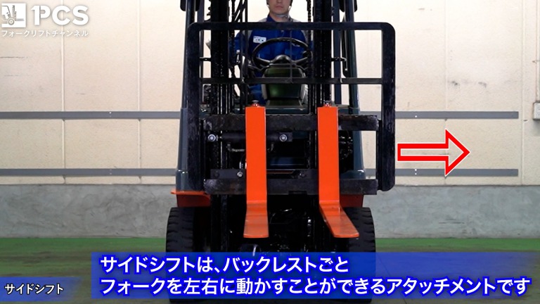 PCS-Tips》サイドシフト・フォークシフターのご紹介 | フォークリフト 