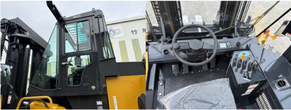 23t大型フォークリフトFD230-6のエアコン付き全面ガラスキャビン