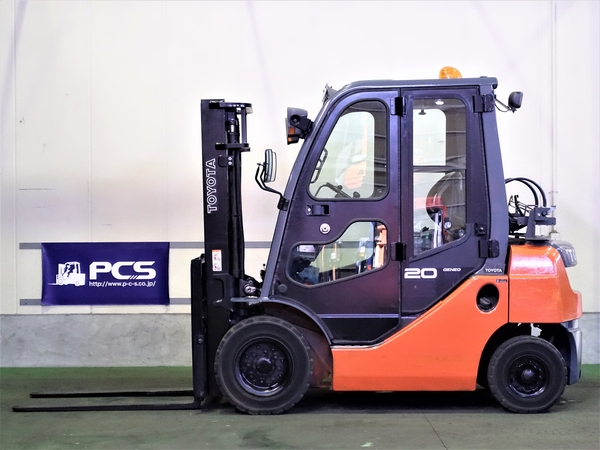 02-8FG20 2.0トン ガソリン/LPG 【中古フォークリフトのPCS】