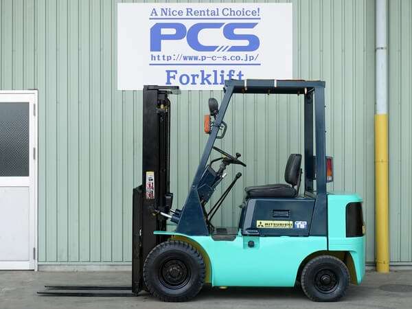 三菱フォークリフト FG15 1.5トン ガソリン 実動車 ノーパンクタイヤ 