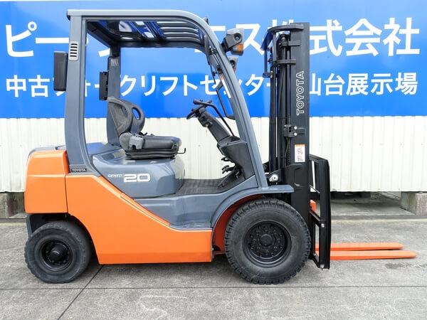 8FGL20 2.0トン ガソリン 【中古フォークリフトのPCS】