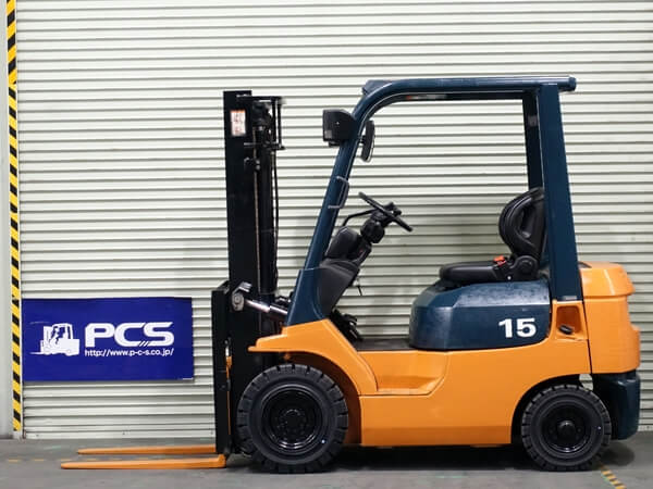 02-7FD15 1.5トン ディーゼル 【中古フォークリフトのPCS】 