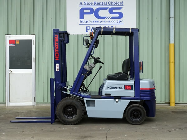 コマツ フォークリフト FG15-15　 最大揚高4.7m　☆3段マスト・サイドシフト・オートマ☆　引き取り限定　青森発