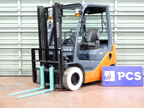 02-8FD15 1.5トン ディーゼル 【中古フォークリフトのPCS】