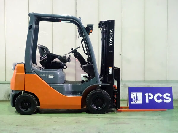 トヨタ 02-8FGL15 1.5トン ガソリン 【中古フォークリフトのPCS】