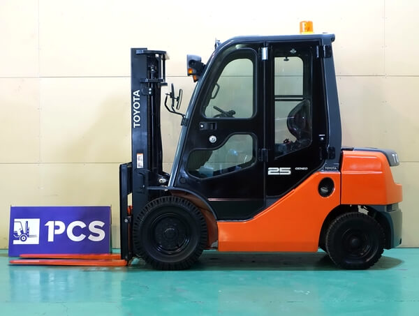 02-8FG25 2.5トン ガソリン 【中古フォークリフトのPCS】