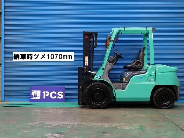 02-8FG30 3.0トン ガソリン 【中古フォークリフトのPCS】